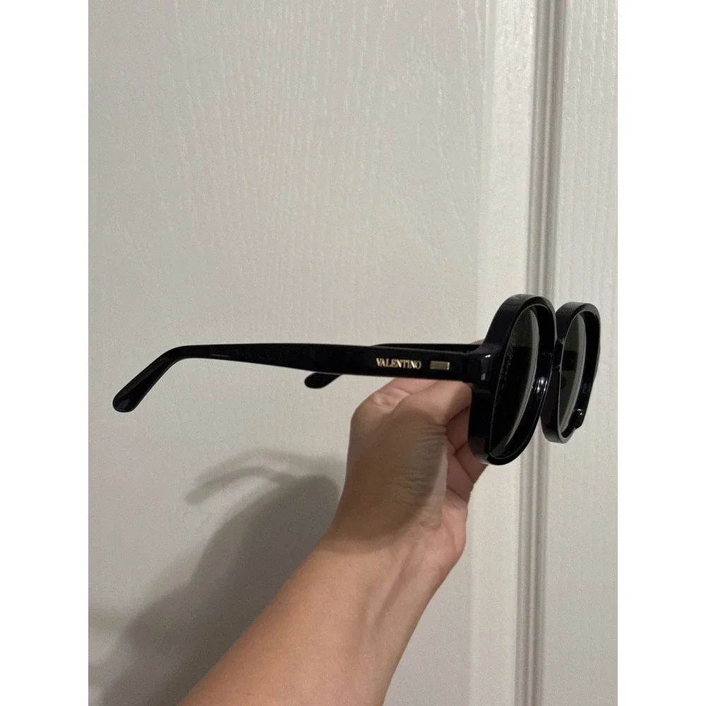 NWOT Valentino VLS 177 Black Oversized Square Sunglasses Unisex Luxury